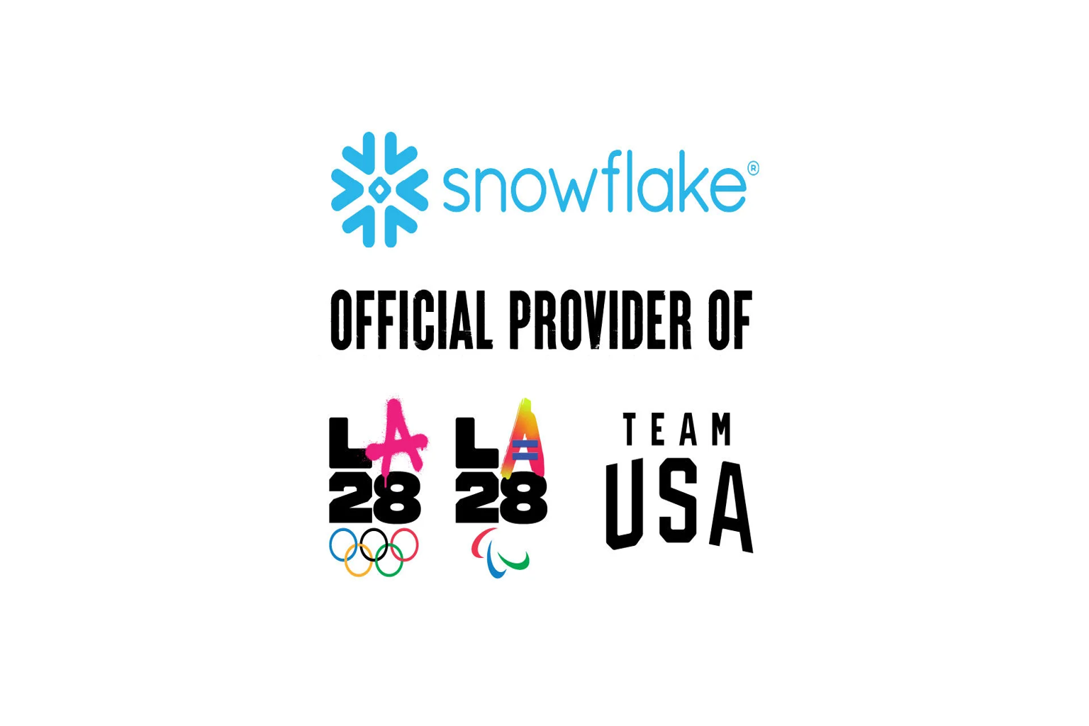 Snowflake Partners with the LA28 Olympic and Paralympic Games and Team USA